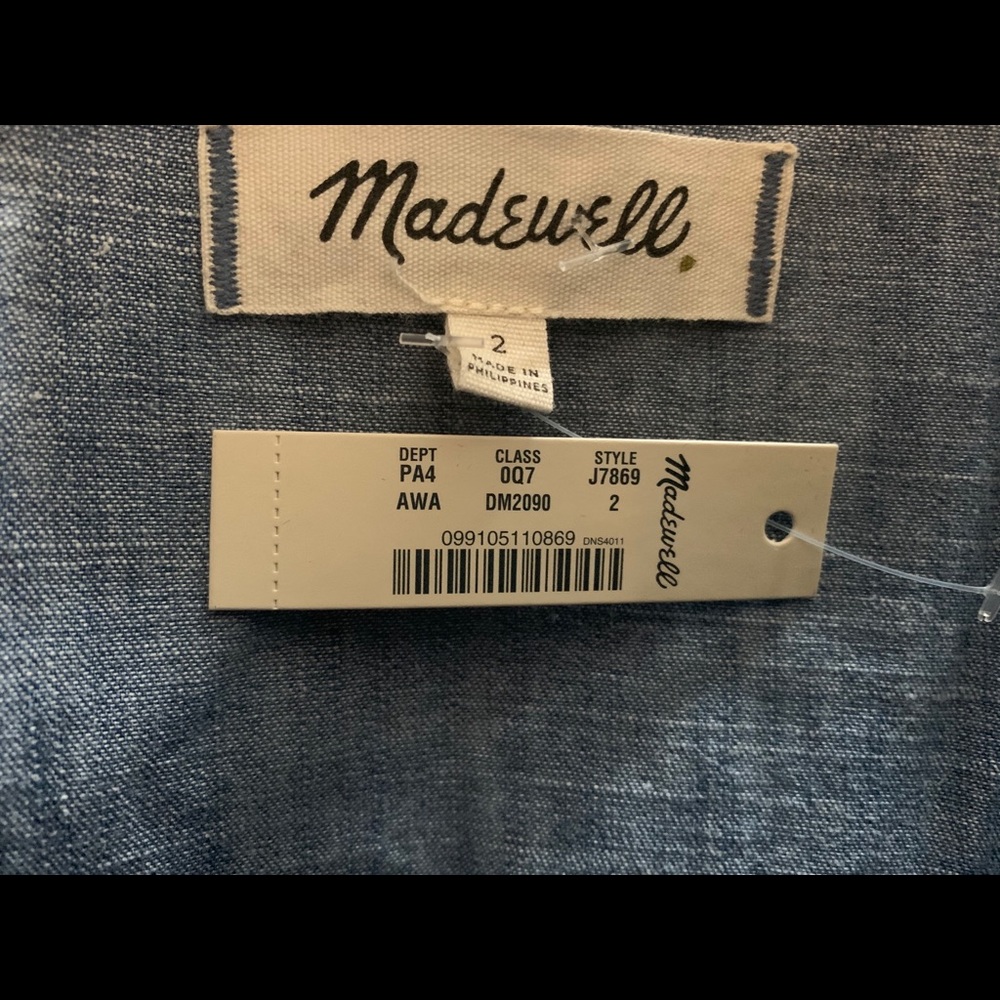 Madewell Denim Daylily Dress- size 2 - Picture 8 of 8